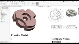How to make Practice Model 62 in Solidworks, Complete Video Tutorial