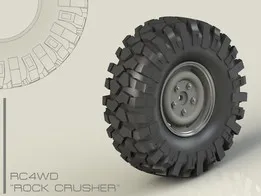 1.9" x 108mm Wheel Rim and Tyre for 1/10 Scale RC Rock Crawler