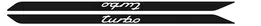 Porsche 924/944/968 door sill stickers for turbo models