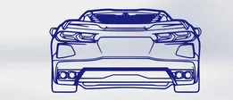 Corvette C8 Rear Silhouette