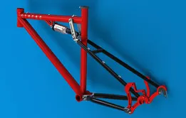 Full-suspension bicycle frame