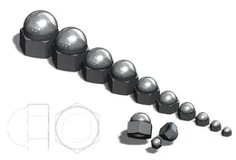 Dome nut M4 to M20