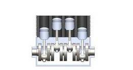 4 Cylinder Internal Combustion Engine Model