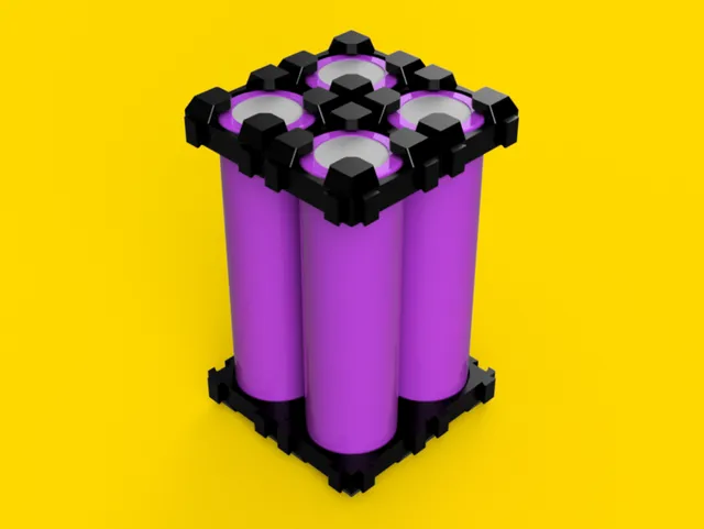 Modular 18650 Battery Holder System | Expandable Battery Pack Spacer — Фото 10 из 20