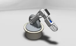 4-DOF Industrial Robotic Arm | SolidWorks 2022