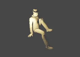 Man sitting on the wall