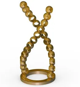 DNA helix pen holder/ Stiftehalter