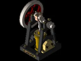 A Double Acting Oscillating Steam Engine by H. Muncaster