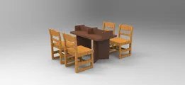 Study Table and Chairs