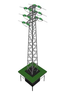 Medium voltage overhead power line tower 952, D average 900 mm