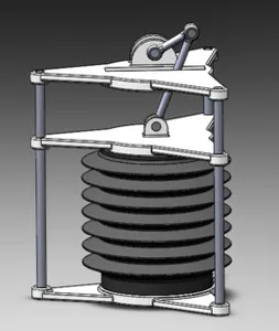 Rod crank mechanical respiratory system