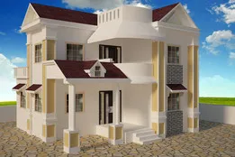 EXTERIOR ELEVATION FOR HOUSE