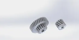 Vacuum robot cleaner gear wheels
