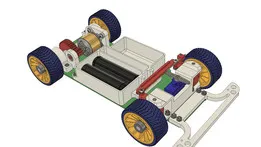 3d printed RC car with brushless motor