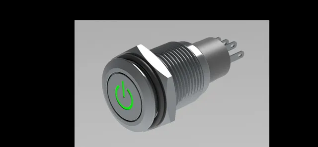 Metal LED Illuminated Latching 16mm Power Push Button ON-OFF Switch 12V — Фото 7 из 9