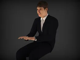 Man Typing Computer