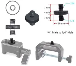 1/4" Male to 1/4" Male Threaded Adapter (Camera/Tripod Screw)