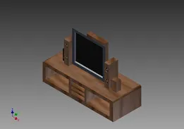 Wood TV stand