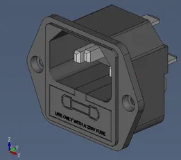AC Power Socket With Fuse