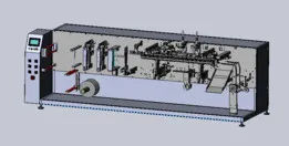 Horizontal bag making, bag feeding and packaging machine