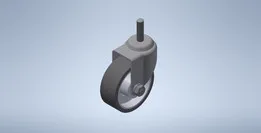 100mm Caster roller wheel Threaded Stem