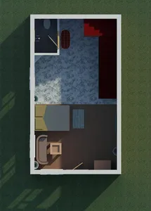 Small Residential Building Interior Designs for Sq.ft 872