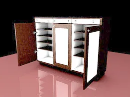 CABINET FOR SHOES KARL HEINZ LEUDERS