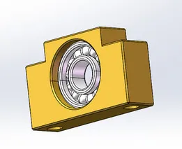 6204 Bearing Housing / Bearing Block - Simple Industrial Design