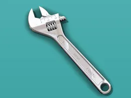 One more adjustable wrench