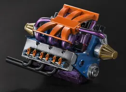 V6 Engine – High-Detail Parametric CAD Design