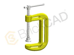 C-Clamp – Adjustable Clamping Tool CAD Model | Mechanical Fastening Device Design