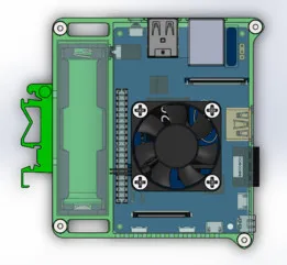 Banana pi M1+ UPS version din rail case