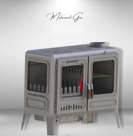 Döküm Yatay Kuzine Soba - Horizontal Cast Iron Range Stove