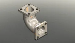 90-Degree Flanged Pipe Elbow