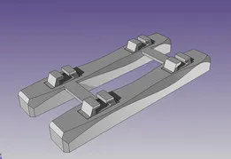 Garden Railway Sleepers, Scale 1:32 (Double)