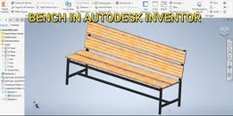Bench in Autodesk Inventor | Autodesk Inventor Tutorial | Autodesk Inventor Frame Generator