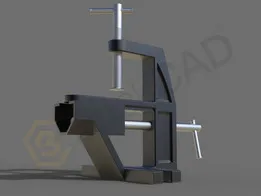 Bench Vise | Industrial CAD Model for Workshop Applications