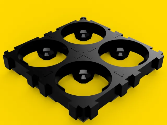 Modular 18650 Battery Holder System | Expandable Battery Pack Spacer — Фото 4 из 20