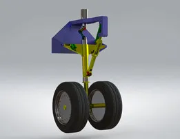 Aircraft foldable landing gear Mechanism