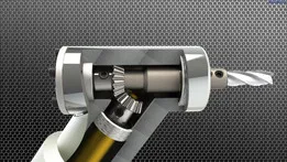 Angle head for 5 axis CNC milling machine