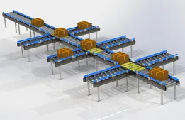 Roller Conveyor Product Sorter Line V5 [Rulolu Konveyör Ürün Ayırma Hattı V5]