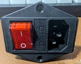 AC Power Socket-Fuse-Switch Flanged Combo (AC-14-F16A)