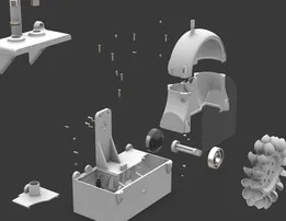 Hydroelectric power plant model - 3D printable