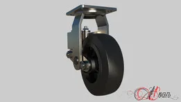 Caster Shock Absorbing - Wheel Assembly