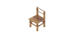 Simple wooden children chair