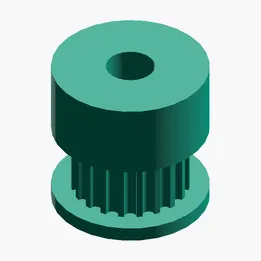 Parametric GT2 Pulley Generator (STEP, Customizable, CNC & 3D Printing)