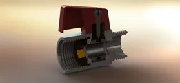 Ball valve mini 3/8" HP-BP p15091009-FLO