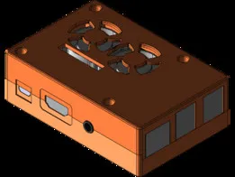 Raspberry Pi 3B+ Case with Dual 25mm Fan Openings