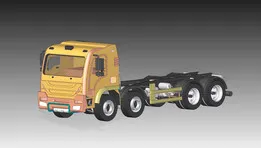 8x4 Construction and Mining Truck SolidEdge