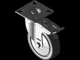 CASTER WHEEL BDPE 100 MM TOTAL LOCK BRAKE INSTITUTIONAL USE